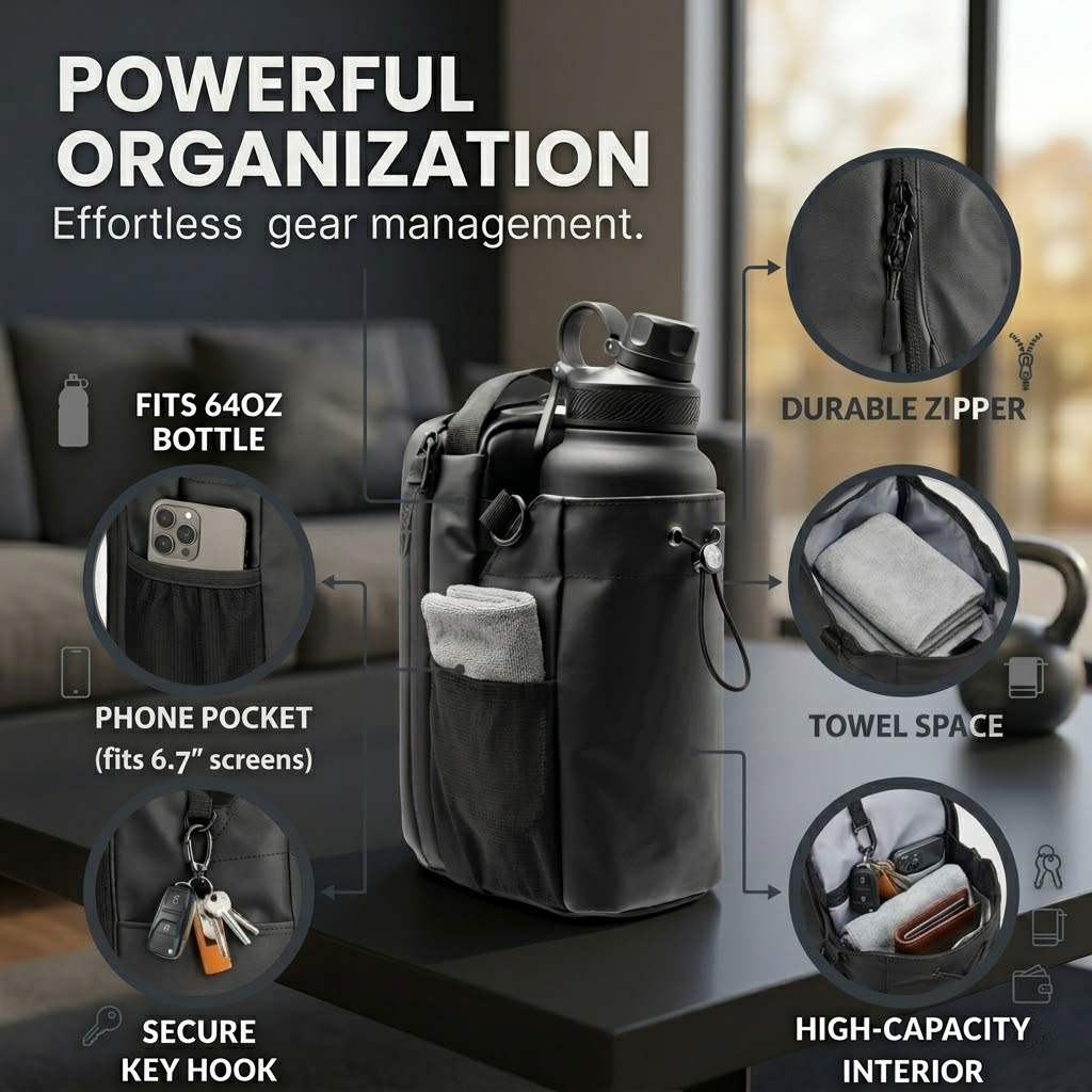 Magnetic Gym Sling Bag