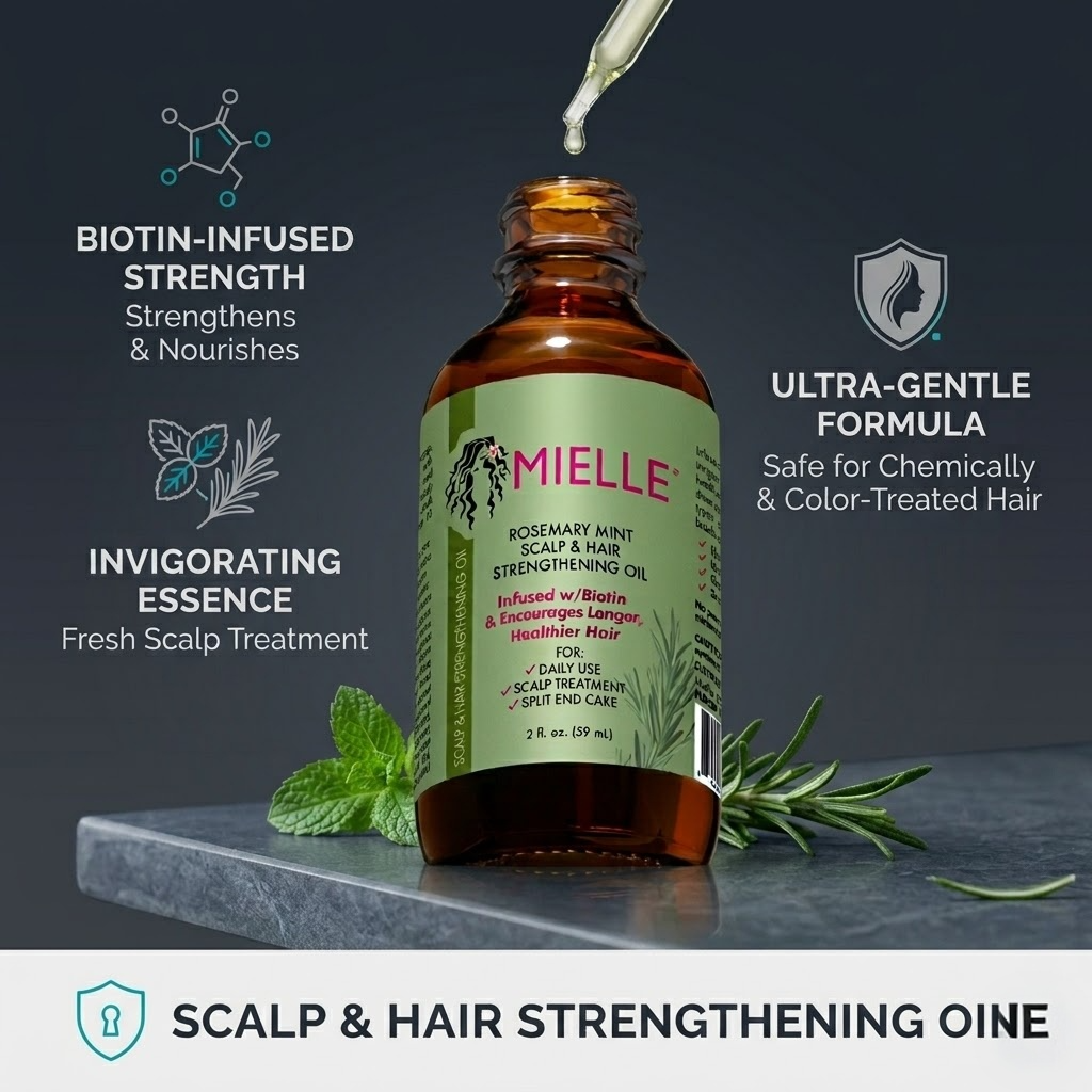 Mielle Bundle Rosemary Mint Scalp & Hair Strengthening Oil