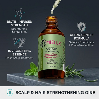 Mielle Bundle Rosemary Mint Scalp & Hair Strengthening Oil