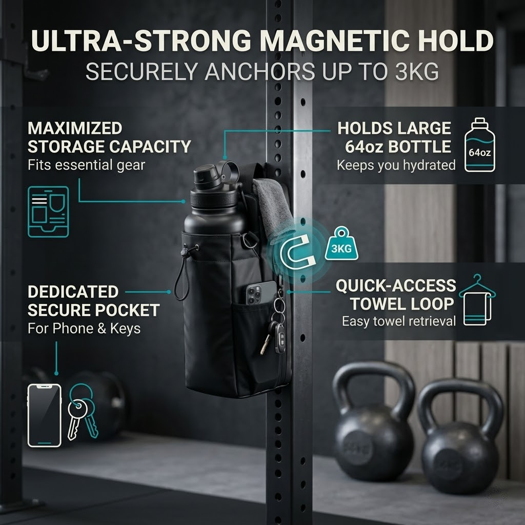 Magnetic Gym Sling Bag